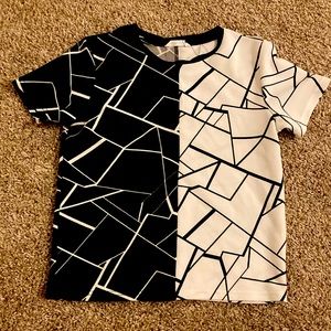 Shein Split Pattern Top